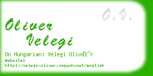 oliver velegi business card